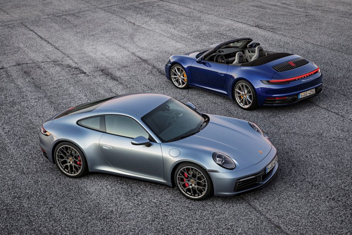 Porsche 911 coupe and cabriolet