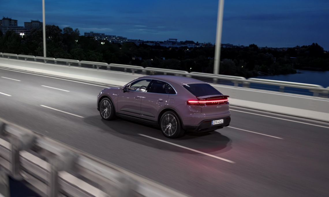 New Porsche Macan Electric cruising